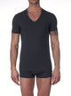 Maglietta, scollo a V, STRETCH JERSEY COTTON 