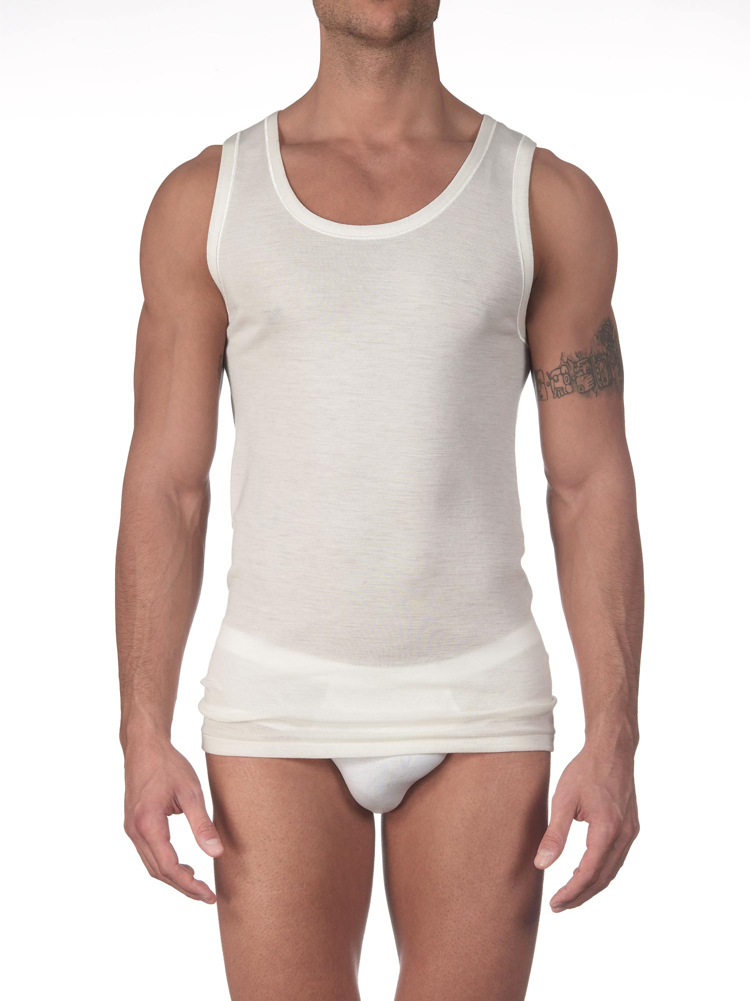 الدبابة-أعلى EXTRA FINE MERINO WOOL SUPER 100S 