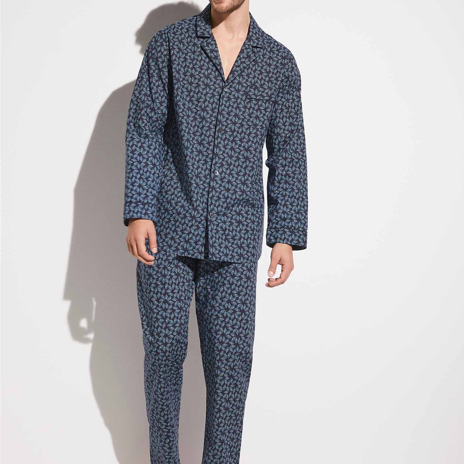 Pyjama lang COTTON POPLIN PRINT im Sale! Grössen M und L