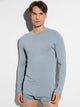 Shirt COZY COMFORT, langarm, in Sommerfarbe azur mélange
