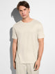 T-Shirt SUSTAINABLE LUXURY, Rundhals; in Sommerfarbe birch (beige)