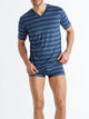 T-Shirt, col en V COTTON SPORTY RAYURE – Vente! 