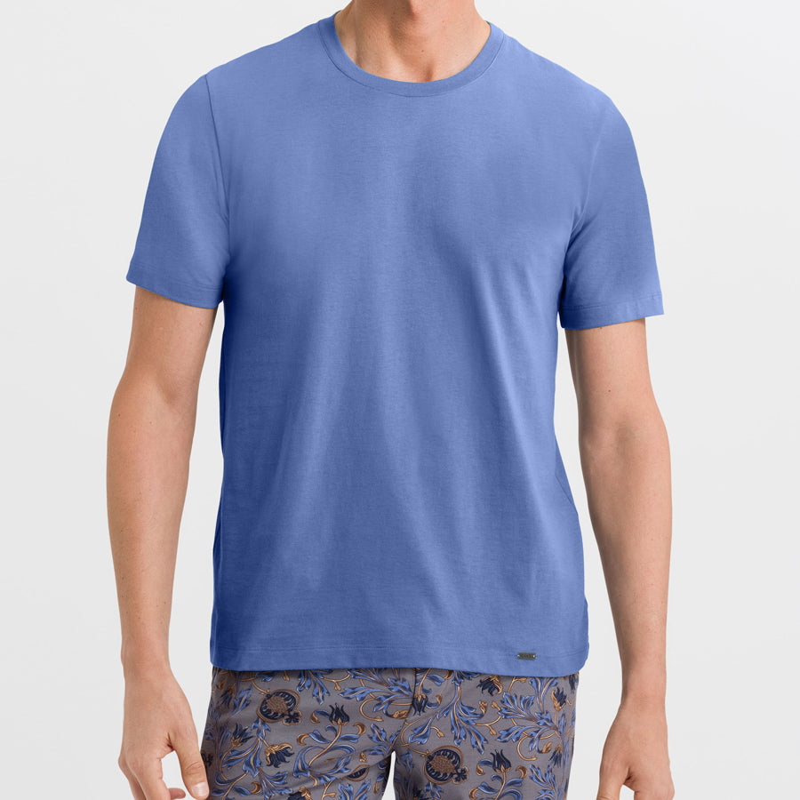 T-Shirt, O-Neck, LIVING – Outlet! Grösse M in blau