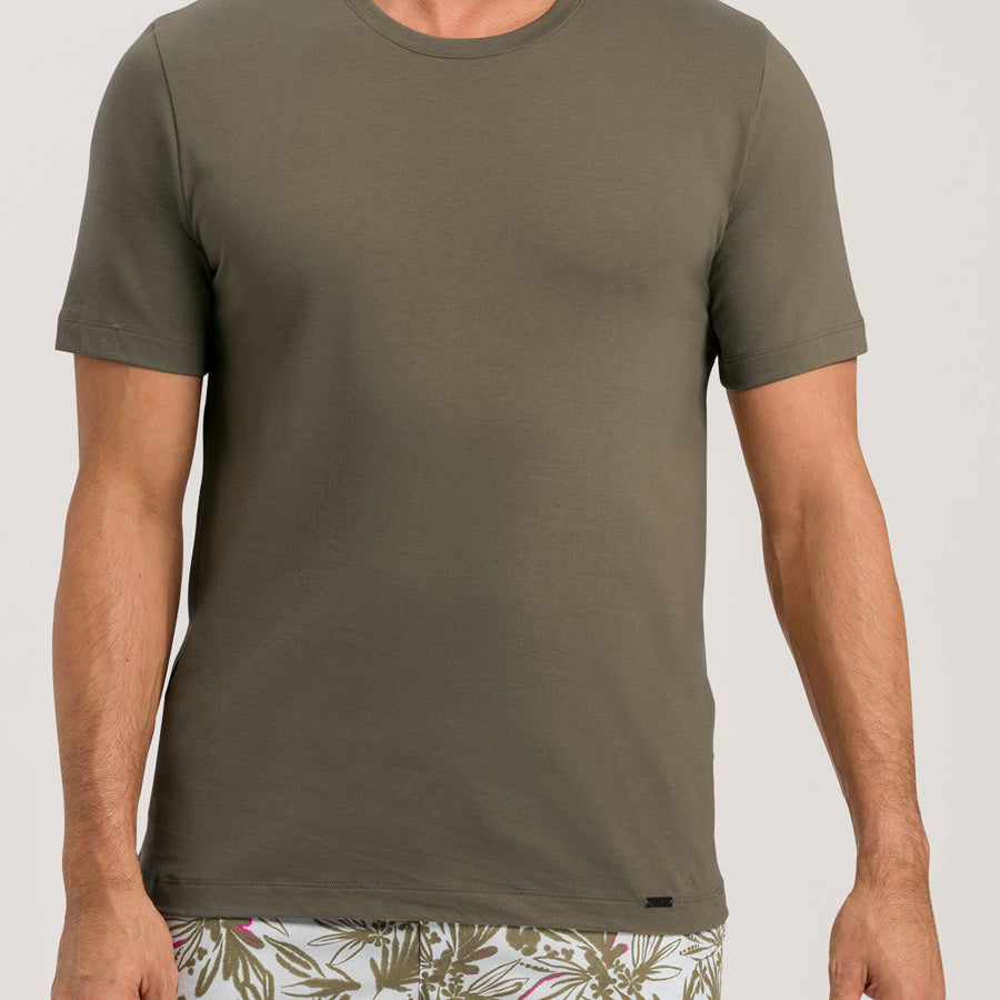 T-Shirt, O-Neck, LIVING – Sale! Grösse S & M in olive-grün
